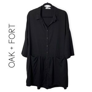 OAK + FORT Black Dress